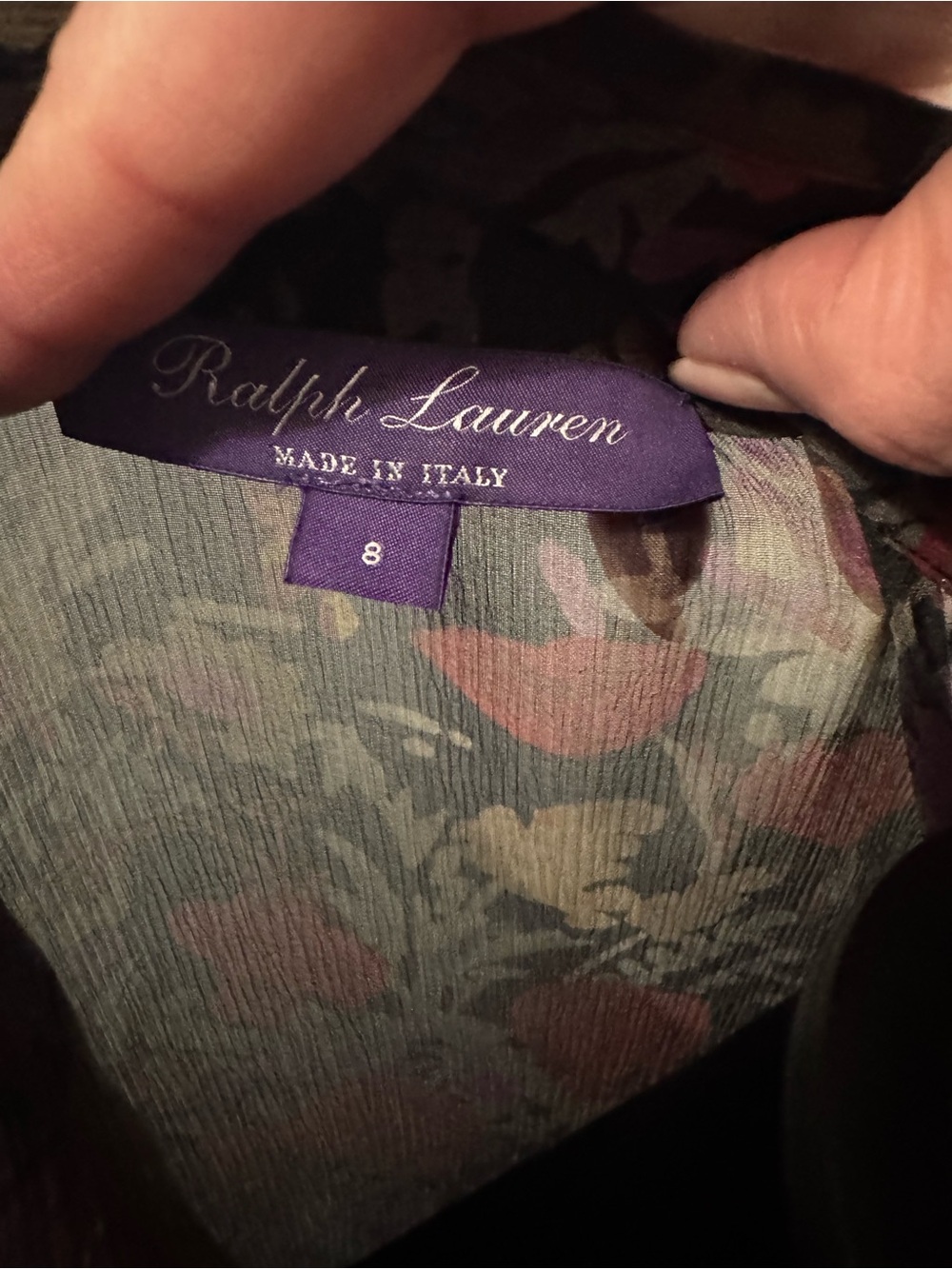 Ralph Lauren Purple Label Chiffon Dress - Picture 2 of 7